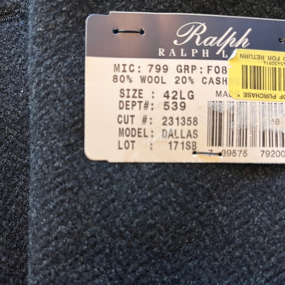 NWT 42L Ralph Lauren Blue Label Dallas Cashmere & Wool Coat - Picture 13 of 16